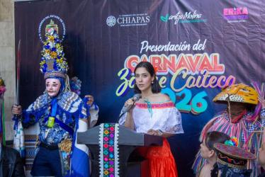 Presentan Carnaval Zoque Coiteco 2026 en el Congreso de Chiapas