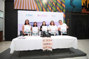 Presentan convocatoria para el 1er Parlamento: “Mujeres jóvenes transformando a Chiapas”