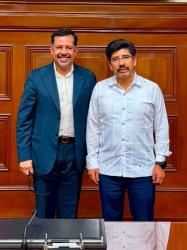 Diputado Mario Guillén se reúne con Ministro Presidente de la Suprema Corte de Justicia de la Nación