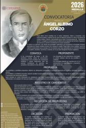 "Sigue abierta la convocatoria para la medalla “Ángel Albino Corzo Castillejo”