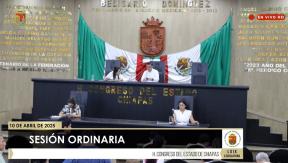 Sesión Ordinaria. 10 de Abril de 2025