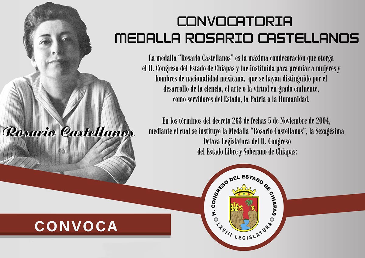 banner medalla rosario castellanos 2022